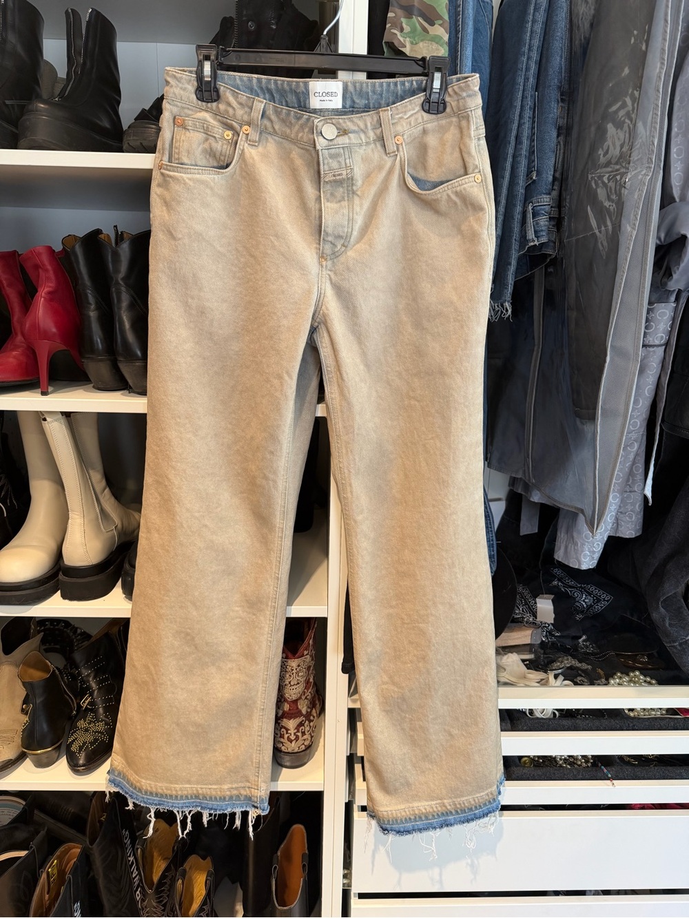 Closed two-tone beige denim